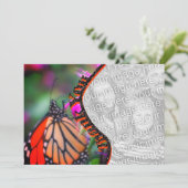 Monarch Butterfly - Fotokaart Bedankkaart (Staand voorkant)