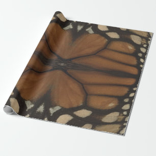 Monarch Butterfly gaat het patroon sluiten Cadeaupapier