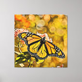 Monarch Butterfly Garden Art Canvas Afdruk (Voorkant)