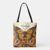Monarch Butterfly, gepersonaliseerd Tote Bag (Achterkant)