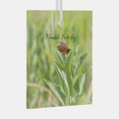 Monarch Butterfly Glas Ornament (Voorkant Rechts)