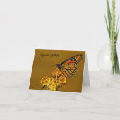 Monarch Butterfly Greeting Card Bedankkaart (Voorkant)
