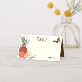 Monarch Butterfly Herfst Floral Ivoor