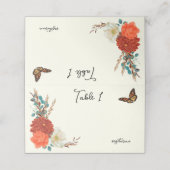 Monarch Butterfly Herfst Floral Ivoor (Buitenkant ongevouwen)