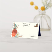 Monarch Butterfly Herfst Floral Ivoor (Achterkant)