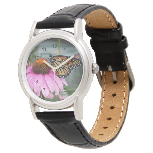 Monarch Butterfly Horloge (Gekanteld)