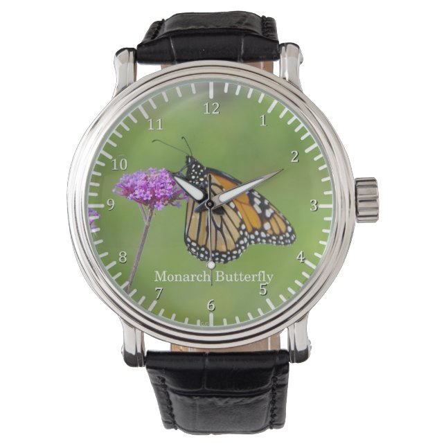 Monarch Butterfly-horloge Horloge (Voorkant)