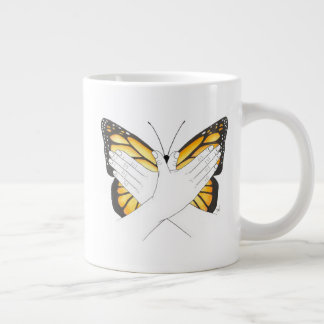 Monarch Butterfly in ASL Extra Grote Beker