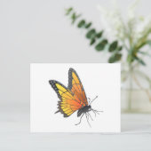 Monarch Butterfly in vlucht Briefkaart (Staand voorkant)