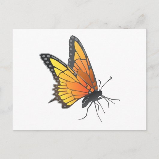Monarch Butterfly in vlucht Briefkaart (Voorkant)