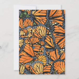 Monarch Butterfly-kaart Feestdagenkaart