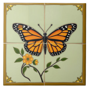 Monarch Butterfly - Keramische Tegel Tegeltje
