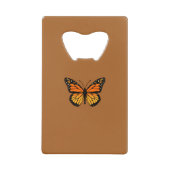 Monarch Butterfly-kleuren Kredietkaart Flessenopener (Voorkant)