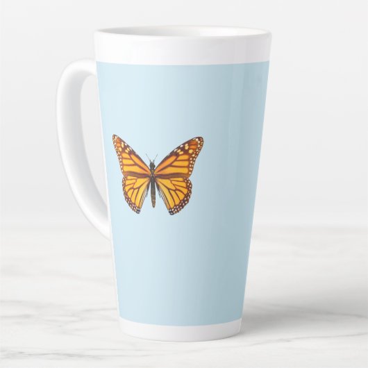 Monarch Butterfly Latte Mok (Linkerhoek)