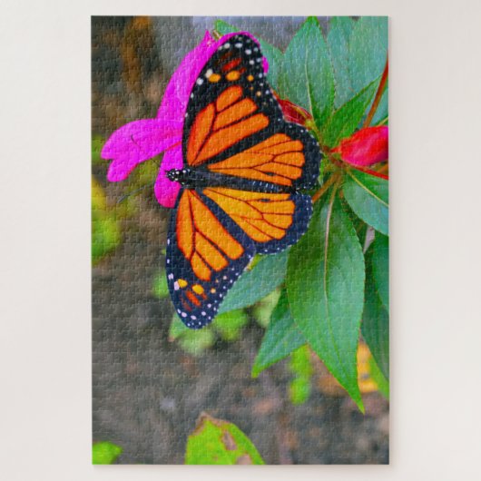 Monarch Butterfly. Legpuzzel (Verticaal)