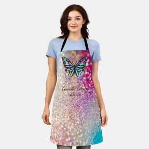Monarch Butterfly Life Coach Holografische Druppel Schort