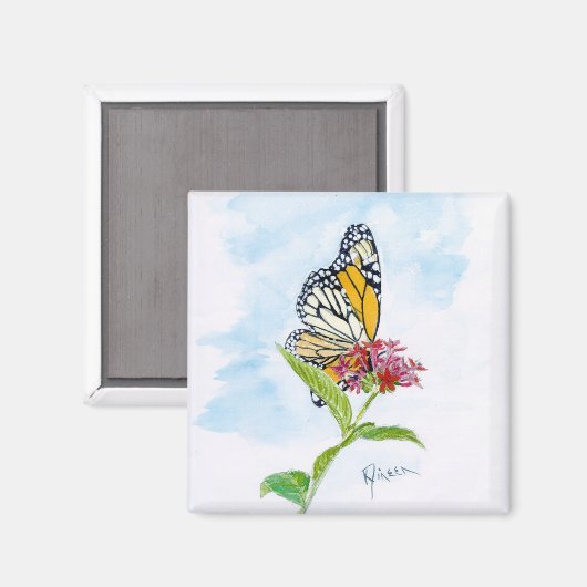 Monarch Butterfly Magnet Magneet (Voorkant / Achterkant)