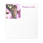Monarch Butterfly Memo Pad Dingen te doen Notitieblok (Voorkant)
