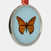 Monarch Butterfly Metalen Ornament (Rechts)