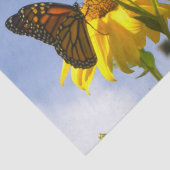 Monarch Butterfly N Sunflower Tissuepapier (Detail)