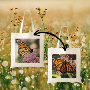Monarch Butterfly Natuur Fotografie Wildflower Tote Bag