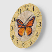Monarch Butterfly on Florence Clock Grote Klok (Hoek)