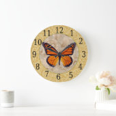 Monarch Butterfly on Florence Clock Grote Klok (Huis)