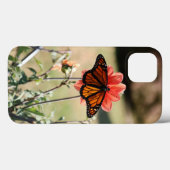 Monarch Butterfly op een Dahlia Case-Mate iPhone Case (Achterkant (horizontaal))