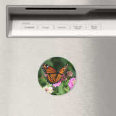 Monarch Butterfly op Lantana Flower Magneet (Insitu (Vaatwasser))