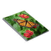 Monarch Butterfly op Lantana Notitieboek (Rechterzijde)