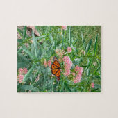 Monarch Butterfly op Milkweed Legpuzzel (Horizontaal)