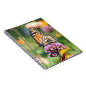 Monarch Butterfly op Verbena Blank Notitieboek (Rechterzijde)