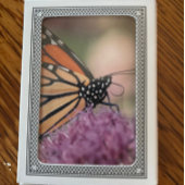 Monarch Butterfly op Wildflower Speelkaarten