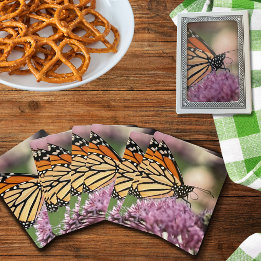 Monarch Butterfly op Wildflower Speelkaarten