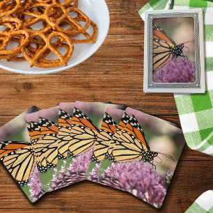 Monarch Butterfly op Wildflower Speelkaarten