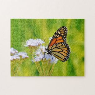 Monarch Butterfly op Wildflowers Art Puzzel