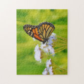 Monarch Butterfly op Wildflowers Art Puzzel (Verticaal)