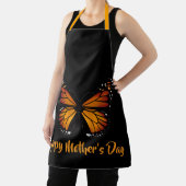 Monarch Butterfly Personalized Black Apron Schort (Insitu)