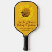 Monarch Butterfly Pickleball Paddle (Achterkant)