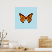 Monarch Butterfly Poster (Keuken)
