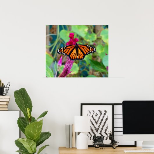 Monarch Butterfly Poster (Thuiskantoor)