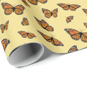 Monarch Butterfly Random Flight Patroon Cadeaupapier (Rol Hoek)
