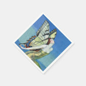 Monarch Butterfly Red Hair  Fairy Servetten (Hoek)