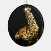 Monarch Butterfly Resting Keramisch Ornament (Links)