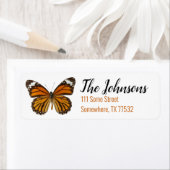 Monarch Butterfly Return Address Labels (Insitu)