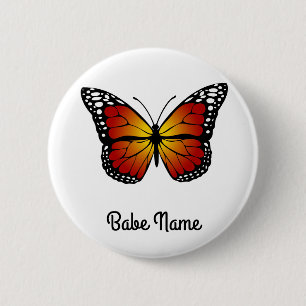 Monarch Butterfly Ronde Button 5,7 Cm