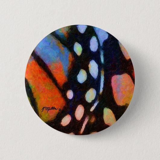 Monarch Butterfly Ronde Button 5,7 Cm (Voorkant)