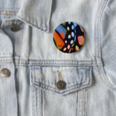 Monarch Butterfly Ronde Button 5,7 Cm (In situ)