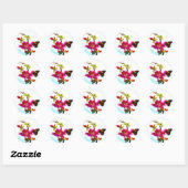 Monarch Butterfly Ronde Sticker (Vel)