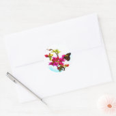 Monarch Butterfly Ronde Sticker (Envelop)